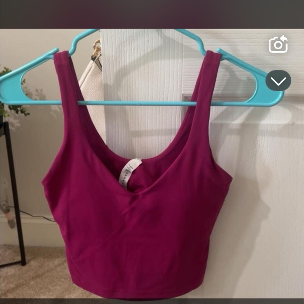 lululemon athletica V-Neck Crop Tank - Magenta